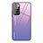Coque Rebord Contour Silicone et Vitre Miroir Housse Etui Degrade Arc en Ciel JM1 pour Xiaomi Redmi 10 4G Violet Clair
