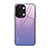 Coque Rebord Contour Silicone et Vitre Miroir Housse Etui Degrade Arc en Ciel JM2 pour OnePlus Ace 2V 5G Violet Clair