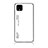 Coque Rebord Contour Silicone et Vitre Miroir Housse Etui Degrade Arc en Ciel LS1 pour Google Pixel 4 Blanc