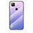 Coque Rebord Contour Silicone et Vitre Miroir Housse Etui Degrade Arc en Ciel LS1 pour Google Pixel 4a Violet Clair