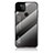 Coque Rebord Contour Silicone et Vitre Miroir Housse Etui Degrade Arc en Ciel LS1 pour Google Pixel 5a 5G Gris Fonce