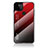 Coque Rebord Contour Silicone et Vitre Miroir Housse Etui Degrade Arc en Ciel LS1 pour Google Pixel 5a 5G Rouge