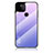 Coque Rebord Contour Silicone et Vitre Miroir Housse Etui Degrade Arc en Ciel LS1 pour Google Pixel 5a 5G Violet Clair