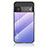 Coque Rebord Contour Silicone et Vitre Miroir Housse Etui Degrade Arc en Ciel LS1 pour Google Pixel 6 Pro 5G Violet Clair