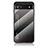 Coque Rebord Contour Silicone et Vitre Miroir Housse Etui Degrade Arc en Ciel LS1 pour Google Pixel 6a 5G Gris Fonce