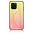 Coque Rebord Contour Silicone et Vitre Miroir Housse Etui Degrade Arc en Ciel LS1 pour Huawei Enjoy 50z Jaune