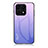 Coque Rebord Contour Silicone et Vitre Miroir Housse Etui Degrade Arc en Ciel LS1 pour Huawei Honor 70 Lite 5G Violet Clair