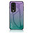 Coque Rebord Contour Silicone et Vitre Miroir Housse Etui Degrade Arc en Ciel LS1 pour Huawei Honor 70 Pro+ Plus 5G Mixte