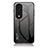 Coque Rebord Contour Silicone et Vitre Miroir Housse Etui Degrade Arc en Ciel LS1 pour Huawei Honor 80 Pro Flat 5G Gris Fonce