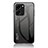 Coque Rebord Contour Silicone et Vitre Miroir Housse Etui Degrade Arc en Ciel LS1 pour Huawei Honor 80 SE 5G Gris Fonce