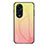 Coque Rebord Contour Silicone et Vitre Miroir Housse Etui Degrade Arc en Ciel LS1 pour Huawei Honor X5 Plus Jaune