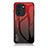 Coque Rebord Contour Silicone et Vitre Miroir Housse Etui Degrade Arc en Ciel LS1 pour Huawei Nova 10 Pro Rouge