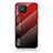 Coque Rebord Contour Silicone et Vitre Miroir Housse Etui Degrade Arc en Ciel LS1 pour Huawei Nova 8 SE 4G Rouge