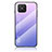 Coque Rebord Contour Silicone et Vitre Miroir Housse Etui Degrade Arc en Ciel LS1 pour Huawei Nova 8 SE 4G Violet Clair