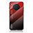 Coque Rebord Contour Silicone et Vitre Miroir Housse Etui Degrade Arc en Ciel LS1 pour Huawei Nova 8i Rouge