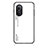 Coque Rebord Contour Silicone et Vitre Miroir Housse Etui Degrade Arc en Ciel LS1 pour Huawei Nova 9 SE Blanc