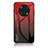 Coque Rebord Contour Silicone et Vitre Miroir Housse Etui Degrade Arc en Ciel LS1 pour Huawei Nova Y90 Rouge