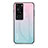 Coque Rebord Contour Silicone et Vitre Miroir Housse Etui Degrade Arc en Ciel LS1 pour Huawei P60 Petit