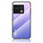 Coque Rebord Contour Silicone et Vitre Miroir Housse Etui Degrade Arc en Ciel LS1 pour OnePlus 10 Pro 5G Violet Clair