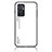 Coque Rebord Contour Silicone et Vitre Miroir Housse Etui Degrade Arc en Ciel LS1 pour OnePlus 9RT 5G Blanc