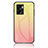 Coque Rebord Contour Silicone et Vitre Miroir Housse Etui Degrade Arc en Ciel LS1 pour OnePlus Nord N300 5G Jaune