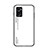 Coque Rebord Contour Silicone et Vitre Miroir Housse Etui Degrade Arc en Ciel LS1 pour Oppo A36 Blanc