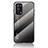 Coque Rebord Contour Silicone et Vitre Miroir Housse Etui Degrade Arc en Ciel LS1 pour Oppo A54 5G Gris Fonce