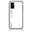 Coque Rebord Contour Silicone et Vitre Miroir Housse Etui Degrade Arc en Ciel LS1 pour Oppo A55S 5G Blanc