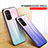 Coque Rebord Contour Silicone et Vitre Miroir Housse Etui Degrade Arc en Ciel LS1 pour Oppo F19 Pro+ Plus 5G Petit