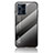 Coque Rebord Contour Silicone et Vitre Miroir Housse Etui Degrade Arc en Ciel LS1 pour Oppo Find X3 5G Gris Fonce