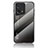 Coque Rebord Contour Silicone et Vitre Miroir Housse Etui Degrade Arc en Ciel LS1 pour Oppo Find X5 5G Gris Fonce