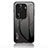 Coque Rebord Contour Silicone et Vitre Miroir Housse Etui Degrade Arc en Ciel LS1 pour Oppo Reno11 Pro 5G Gris Fonce