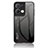 Coque Rebord Contour Silicone et Vitre Miroir Housse Etui Degrade Arc en Ciel LS1 pour Oppo Reno8 Pro 5G Gris Fonce