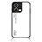 Coque Rebord Contour Silicone et Vitre Miroir Housse Etui Degrade Arc en Ciel LS1 pour Oppo Reno9 Pro 5G Blanc