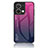 Coque Rebord Contour Silicone et Vitre Miroir Housse Etui Degrade Arc en Ciel LS1 pour Oppo Reno9 Pro 5G Petit