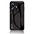 Coque Rebord Contour Silicone et Vitre Miroir Housse Etui Degrade Arc en Ciel LS1 pour Realme 10 Pro+ Plus 5G Noir