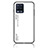 Coque Rebord Contour Silicone et Vitre Miroir Housse Etui Degrade Arc en Ciel LS1 pour Realme 8 4G Blanc