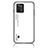 Coque Rebord Contour Silicone et Vitre Miroir Housse Etui Degrade Arc en Ciel LS1 pour Realme C31 Blanc