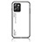 Coque Rebord Contour Silicone et Vitre Miroir Housse Etui Degrade Arc en Ciel LS1 pour Realme C35 Blanc