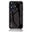 Coque Rebord Contour Silicone et Vitre Miroir Housse Etui Degrade Arc en Ciel LS1 pour Realme C55 Noir