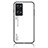 Coque Rebord Contour Silicone et Vitre Miroir Housse Etui Degrade Arc en Ciel LS1 pour Realme GT Neo 3T 5G Blanc