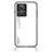 Coque Rebord Contour Silicone et Vitre Miroir Housse Etui Degrade Arc en Ciel LS1 pour Realme GT2 Master Explorer Blanc