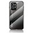 Coque Rebord Contour Silicone et Vitre Miroir Housse Etui Degrade Arc en Ciel LS1 pour Realme GT2 Pro 5G Gris Fonce