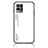 Coque Rebord Contour Silicone et Vitre Miroir Housse Etui Degrade Arc en Ciel LS1 pour Realme Narzo 50 4G Blanc