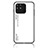 Coque Rebord Contour Silicone et Vitre Miroir Housse Etui Degrade Arc en Ciel LS1 pour Realme Narzo 50A Blanc