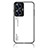 Coque Rebord Contour Silicone et Vitre Miroir Housse Etui Degrade Arc en Ciel LS1 pour Realme Narzo N55 Blanc