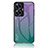 Coque Rebord Contour Silicone et Vitre Miroir Housse Etui Degrade Arc en Ciel LS1 pour Realme Narzo N55 Mixte