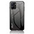 Coque Rebord Contour Silicone et Vitre Miroir Housse Etui Degrade Arc en Ciel LS1 pour Realme V30 5G Gris Fonce