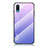 Coque Rebord Contour Silicone et Vitre Miroir Housse Etui Degrade Arc en Ciel LS1 pour Samsung Galaxy A02 Violet Clair