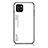 Coque Rebord Contour Silicone et Vitre Miroir Housse Etui Degrade Arc en Ciel LS1 pour Samsung Galaxy A03 Blanc